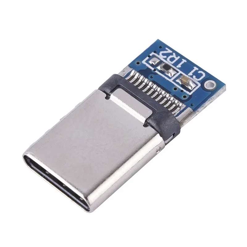 10PCS USB 3.1 Type-C Connector 12 24 Pins Male Socket Receptacle Adapter to Solder Wire & Cable 24 Pins Support PCB Board