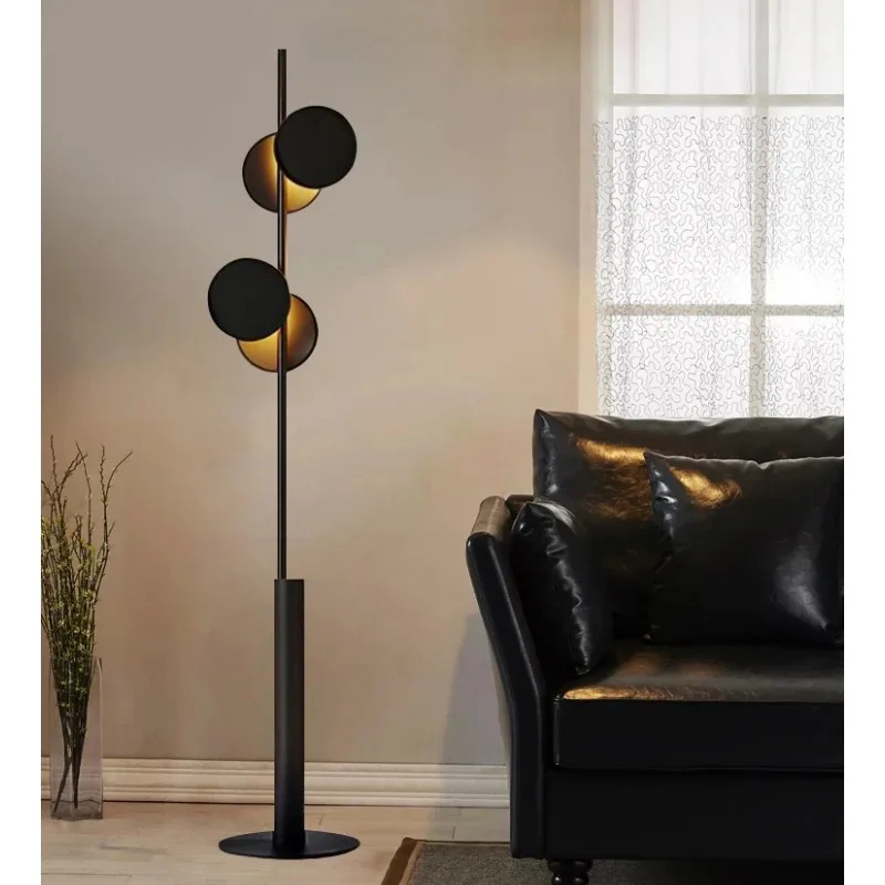 

Nordic Minimalist Black Led Floor Lamps G4 Bulbs for Living Room Sofa Side Standing Lights Bedroom Beside Light Home Decoration