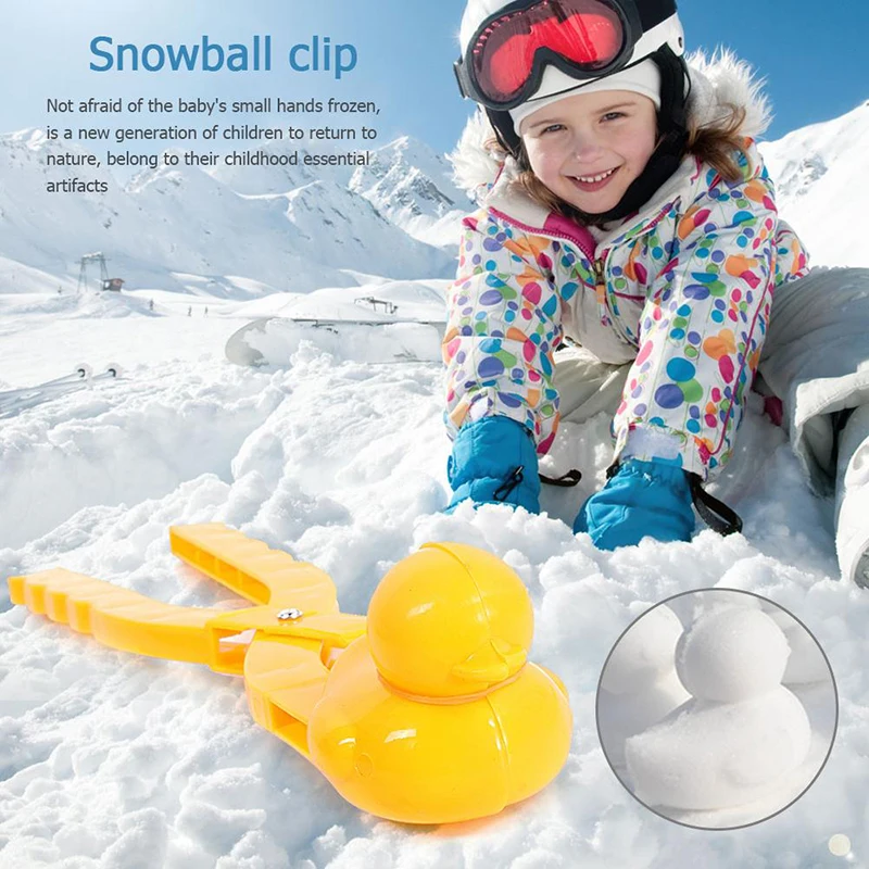 1PCS Snowman Duck Dinosaur Shape Snowball Maker Clip Tong Kid Winter Outdoor Funny Snow Sand Mold Snowball Fight Sport Toy view 6