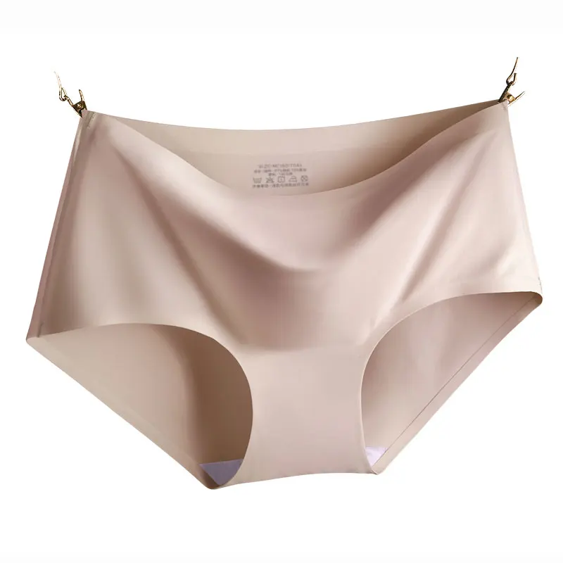 Women's Seamless Mid-Waist Briefs Knickers Underwear Comfortable Breathable Panties Sexy  Design Four-Pack Set