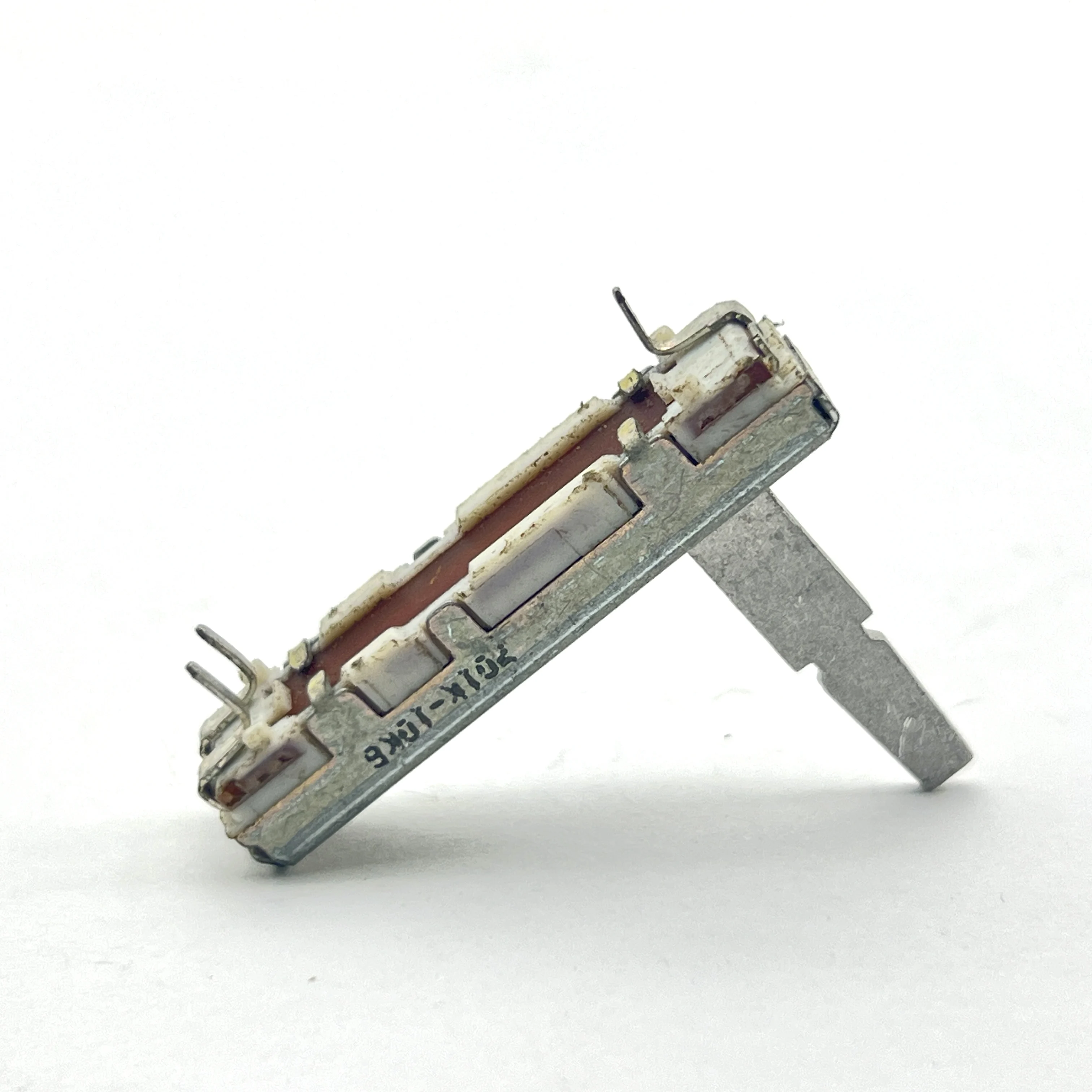 2 pcs Japan ALPS 35mm linear potentiometer audio adjustment single channel B10K with center detent shaft length 20