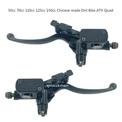 Motorcycle Cylinder Hydraulic Brake Lever Clutch Lever Pump Left Right For 50cc 70cc 110cc 125cc 150cc 250cc Dirt Bike ATV Quad