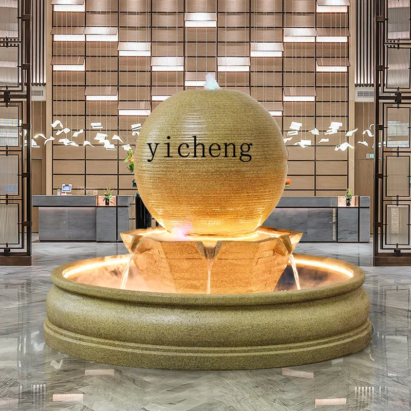 

TQH European-style ball home furnishing water ornament creative transfer ball living room lucky landing courtyard fish