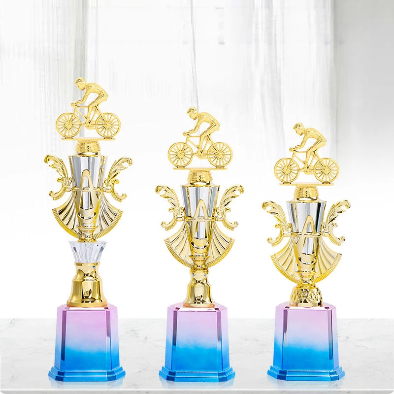 

Customized trophy for balance bike sports competition, bicycle for cycling, children's commemorative item