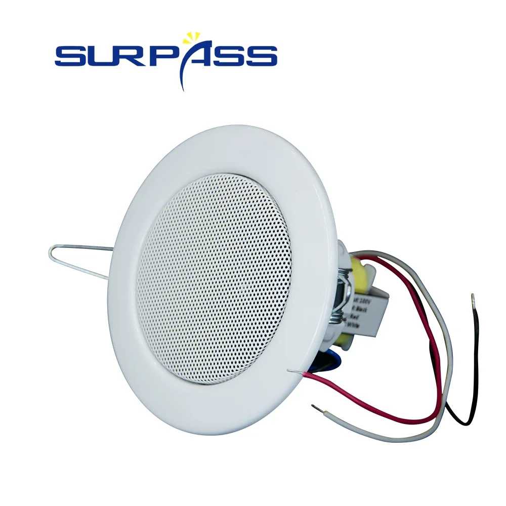 100V Mini Loudspeaker Public Address System 2.75inch Ceiling Speaker Trumpet Commercial Hotel Restaurant Broadcast Speaker