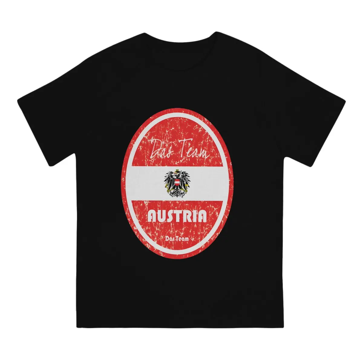 Funny Austria T-Shirt Men Round Collar Cotton T Shirt Austria Soccer Short Sleeve Tees Printed Clothing