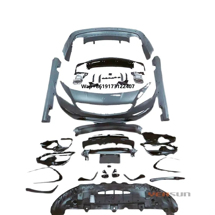 

High Quality W117 Sport Sedan Bumper Upgrade Coupe Body Kit for CLA Class 2013 2015 2017 2018 2019