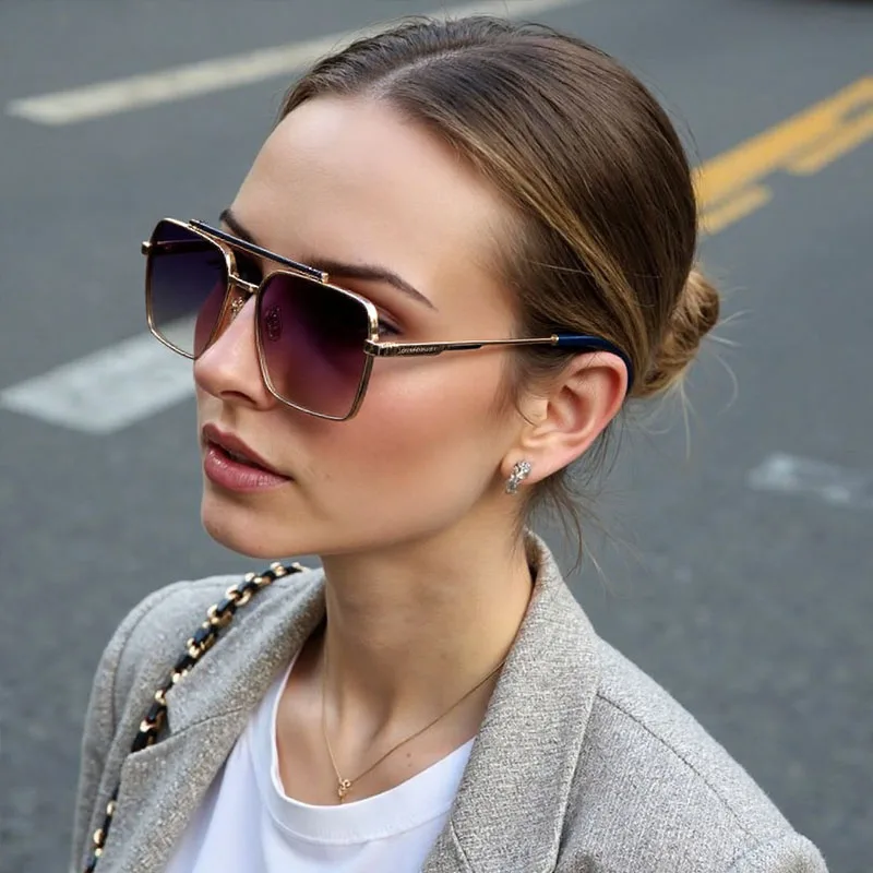 2025 Square Sunglass Men Vintage Vacation Luxury Sunglasses Women Fashion Glasses Gafas De Sol Hombre Lunette De Soleil Homme