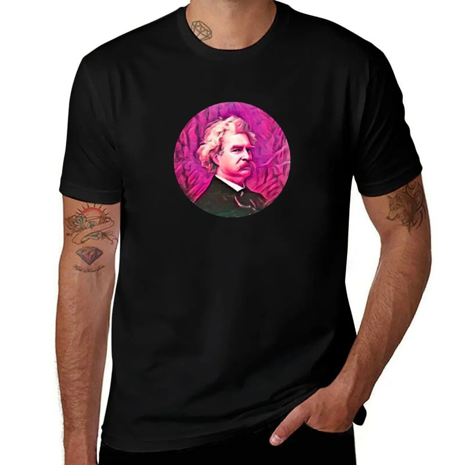 

Mark Twain T-Shirt Anime t-shirt street wear oversized t shirt affliction shirts heavyweight t shirts for men