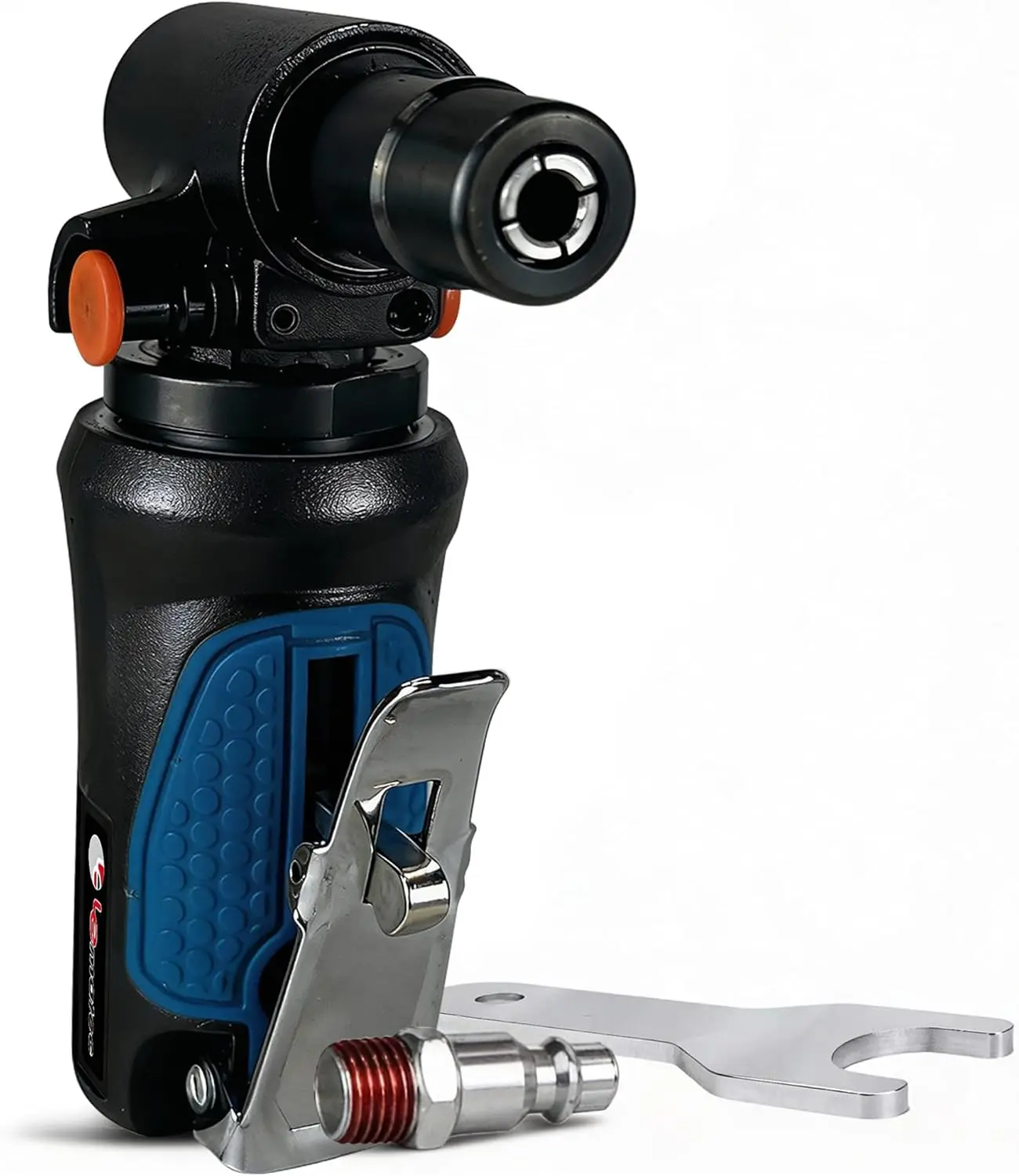 

90-Degree Pneumatic Die Grinder, 1/4-inch Collet, 20,000 RPM, Rear Exhaust, for Grinding, Deburring & Polishing