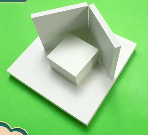 2mm Boron Nitride Square Ceramic Plate BN Glass Panel High Thermal Conductivity
