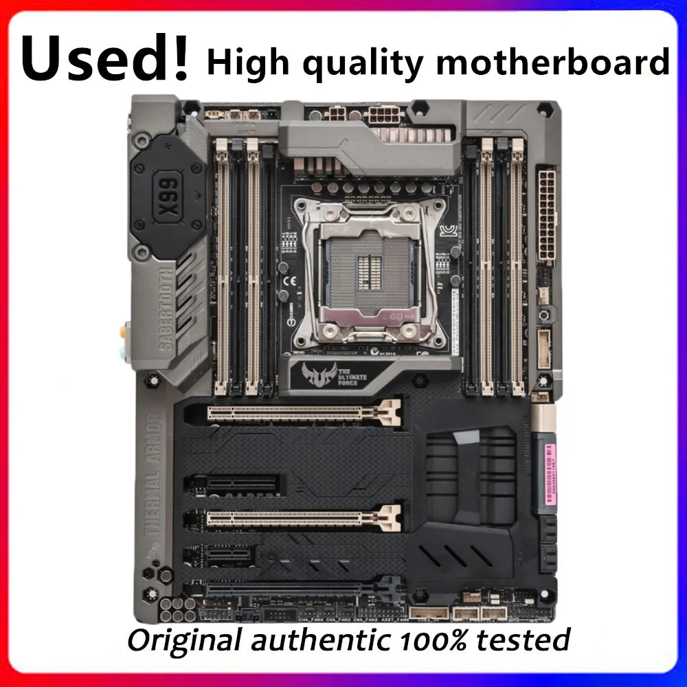 For ASUS SABERTOOTH X99 Used original For Intel X99 Desktop Motherboards Socket LGA 2011 V3 DDR4 X99 Motherboard