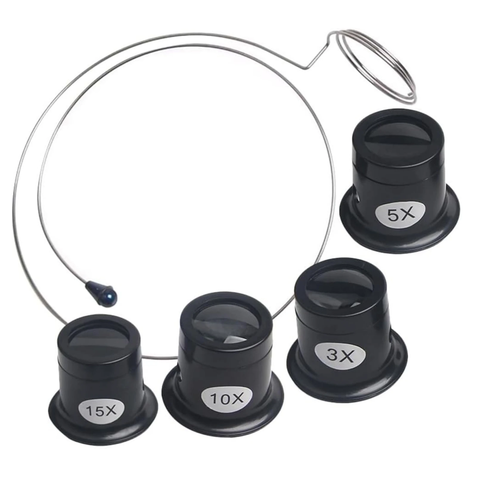 Lupa Monocular Portátil para Joalheiros, Lente de Aumento para Relógios e Joias, Ferramenta Experimental de Reparo