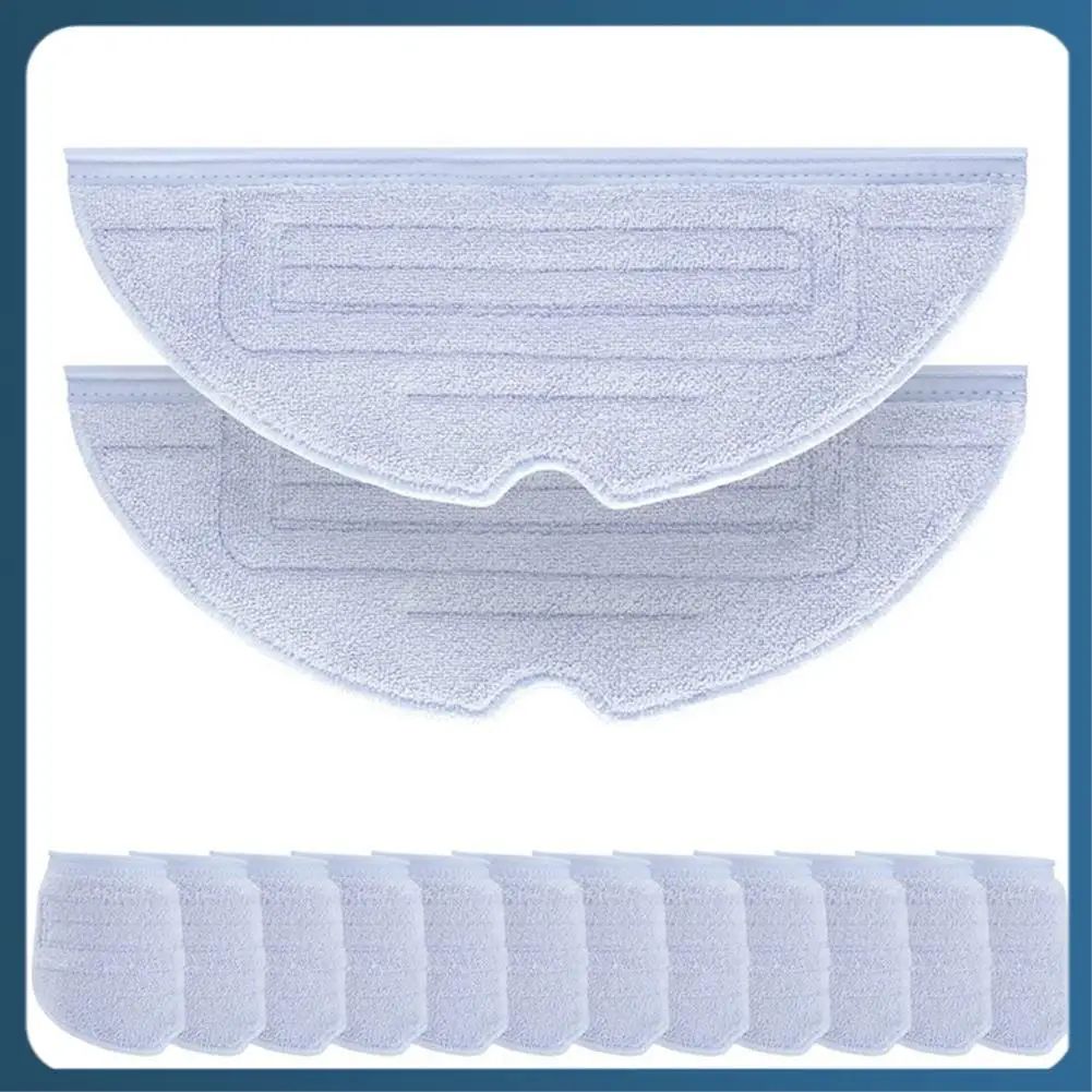 

AB02 12Pcs Mop Cloth Pad For Roborock S7 T7S T7plus G10 Robot Vacuum Microfiber Vibrarise Mopping Pad Replacement Accessory