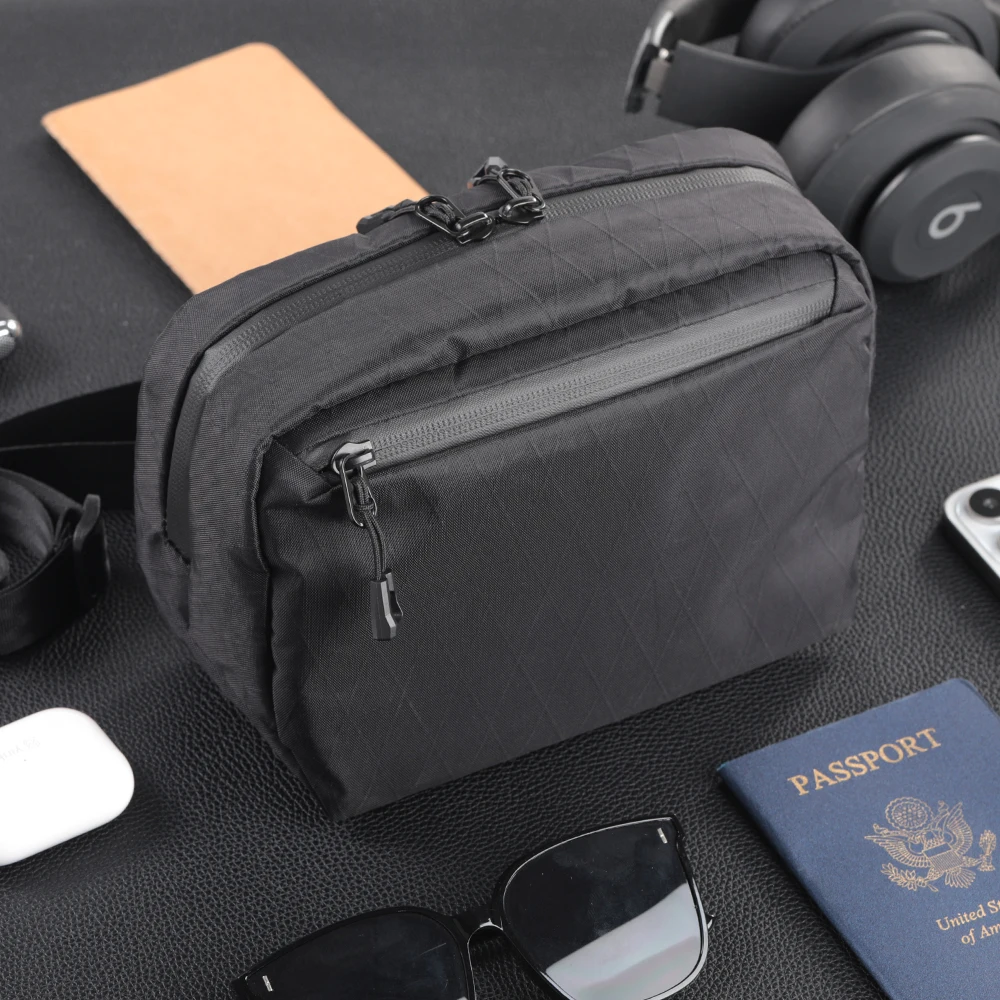 Lightweight Crossbody Bag Daily Use Organizer Shoulder Bag for Carrying Camera Phone and Other Essentials with Adjustable Strap