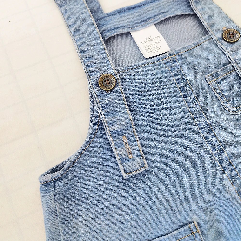 IENENS Kids Baby Clothing Boys Girls Jumper Dungarees Infant Playsuit Pants Denim Jeans Overalls Toddler Jumpsuits