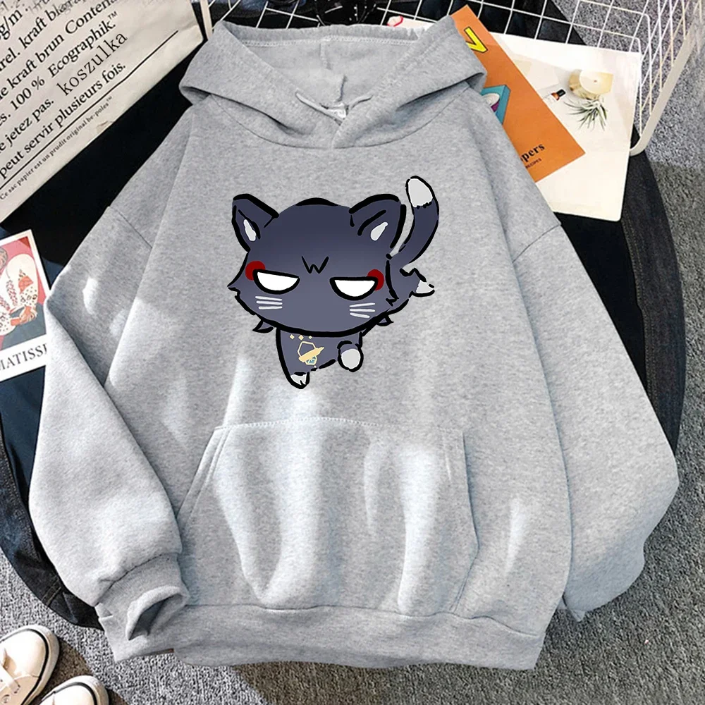 Harajuku Cute Women Hoodies Genshin Impact Wanderer Scaramouche Cat Hoodie Fashion Unisex Autumn Winter Pullovers Sweatshirts