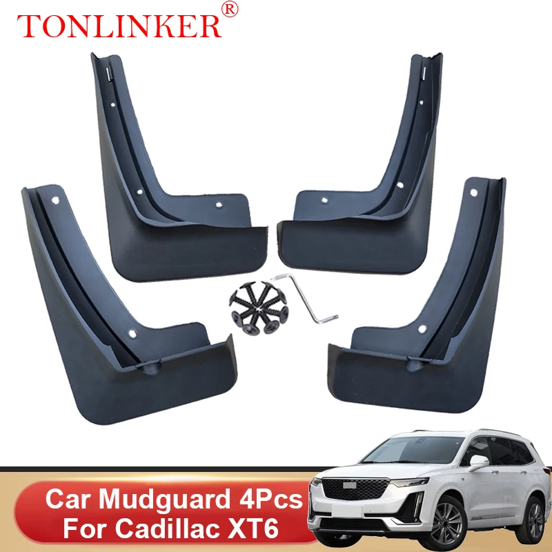 

TONLINKER Car Mudguard For Cadillac XT6 C1TL 2020 2021 -Present Mudguards Splash Guards Fender Mudflaps 4Pcs Accessories