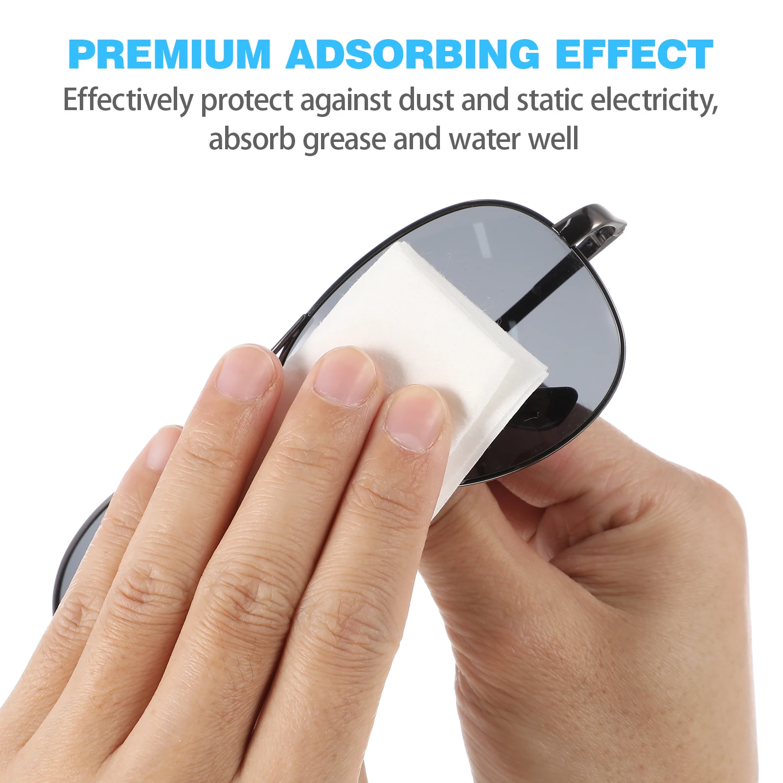 

300Pcs 6x6 Inch Non Woven Lint Free Wipes for Electronics Screen Lab Automotive Cleaning Papers Glass Lens