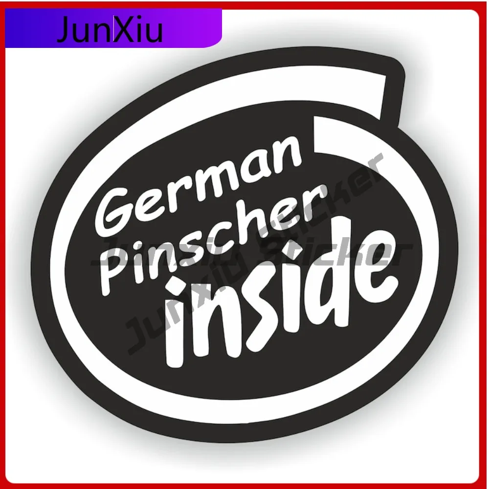 

Creativity German Cute Car Anti Scratch Sticker Decoration Stylish Accessory Pinscher Funny Graphic Sticker Anti Trendy Inside