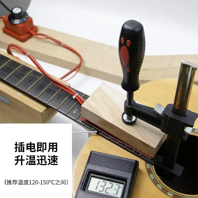 Acoustic acoustic guitar neck removal adjustable temperature heating pad neck reset guitar making repair tool