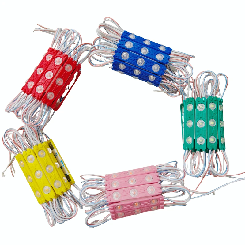 100pcs 2835 Led Module 140Degreen 1.5W High Power Injection Module DC12V Waterproof 3led Light For Shop Signboard Advertisement