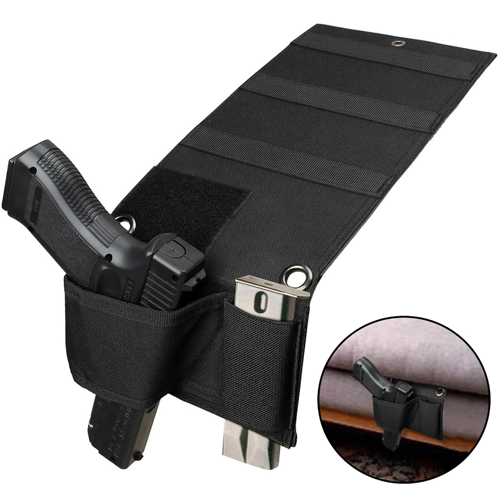 

Тактическая скрытая кобура для пистолета под матрасом, скрытая сумка для пистолета, сумка для охотничьего журнала, автокресло, кобура для пистолета