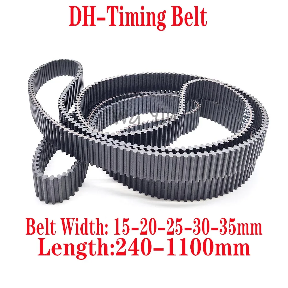 

DH Type Double-sided Toothed Rubber Closure Belt Width 15-20-25-30-35mm Synchronous Belt Circumference 240-1100mm