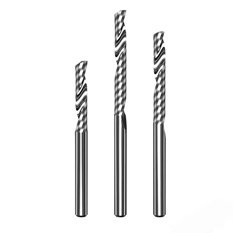 end mill milling cutter for Stainless steel Aluminium pvc wood lengthened Round nose ball Router Bits Square Face