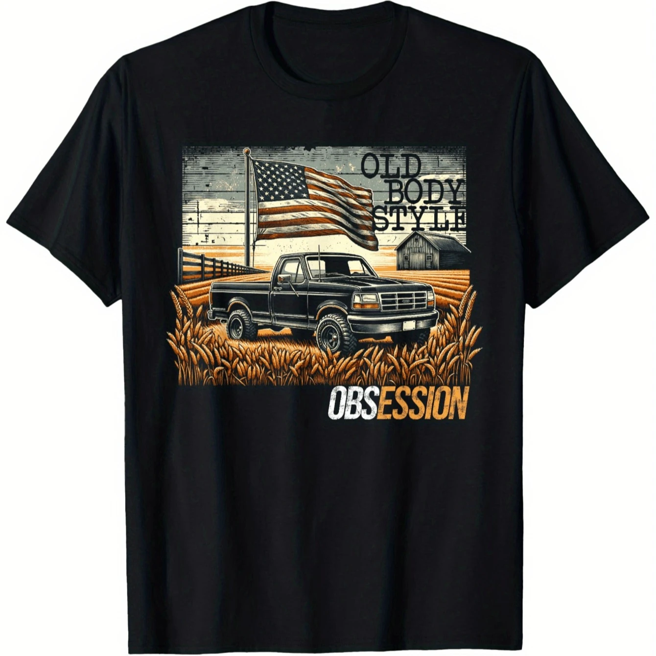 

Old Body Style Obsession Retro Truck Gift T-Shirt 100% Cotton O-Neck Short Sleeve Summer Casual Mens T-shirt Streetwear