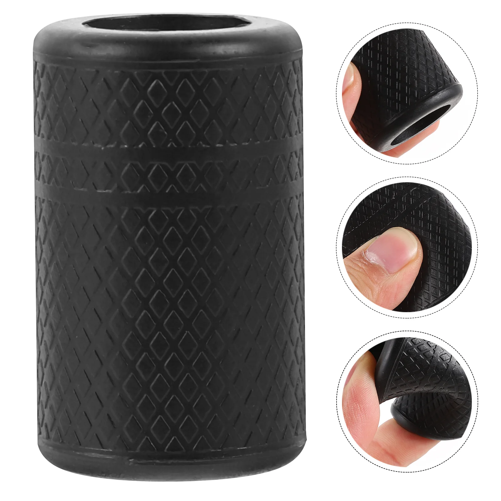 

1pc Tattooing Machine Handle Grip Cover Handle Grip Sleeve Machine Supply (Black) Silicone Handle Cover