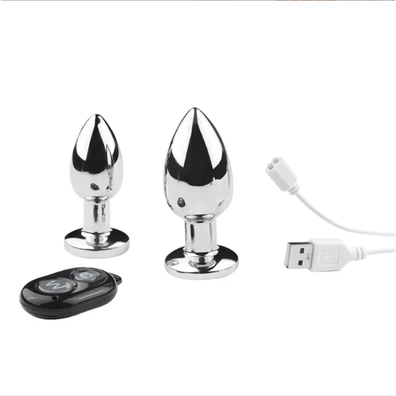 Drahtlose Fernbedienung Metall Vibrator Butt Plug frauen Anal Plug Dildos Männer Prostata-massagegerät Lieferungen Für Erwachsene Anal Masturbieren Sex Spielzeug