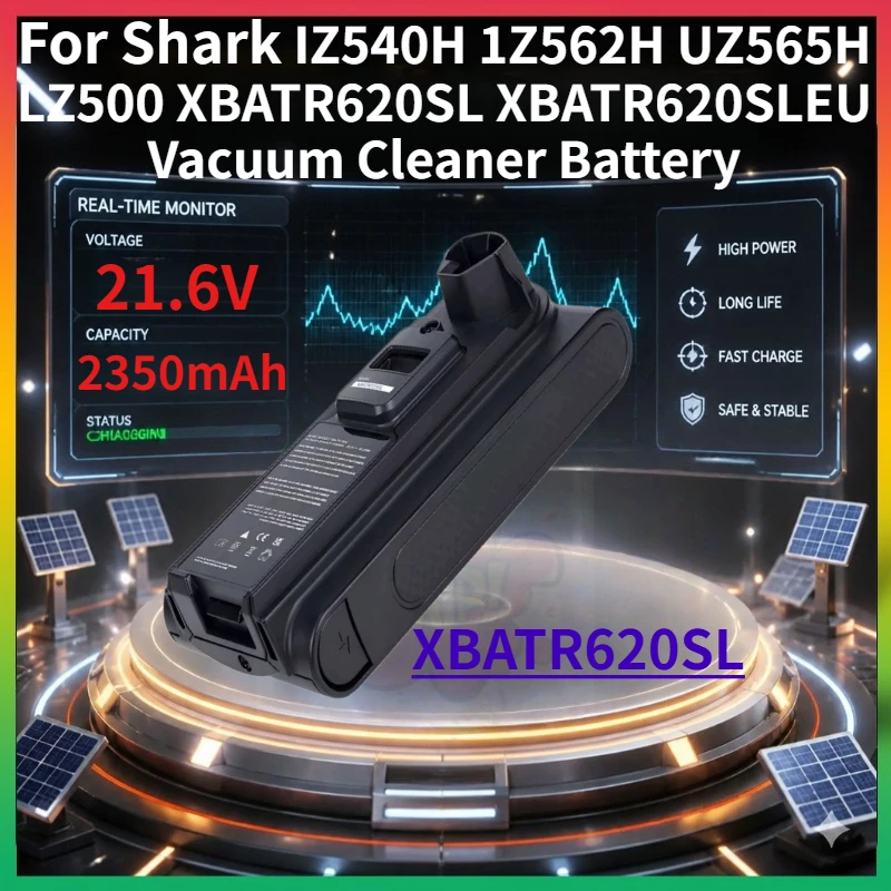 XBATR620SL Lithium Vacuum Cleaner Battery 2350mAh 21.6V Compatible with Shark IZ540H,1Z562H,UZ565H,LZ500 XBATR620SL XBATR620SLEU