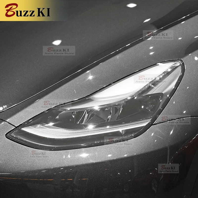 

For Tesla Model Y 2020 2021 Car Headlight Protective Film Taillight Smoked Black Tint Wrap Vinyl Transparent TPU Repair Sticker