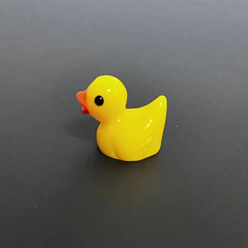 Mini DLIGHTHome DIY Canard Jaune en Résine, Micro Décoration Paysagère, Fées, Jardin, Voiture, Accessoires, 70Pcs