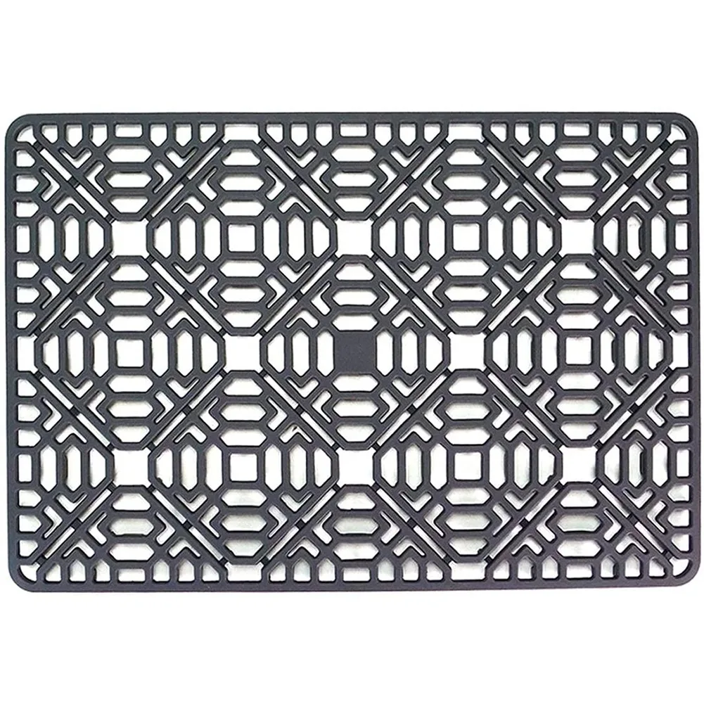 

Sink Mat Kitchen Sink Protector for Bottom,Stainless Steel or Porcelain Bowl Sink, Silicone Grey Non-Slip Heat Resistant