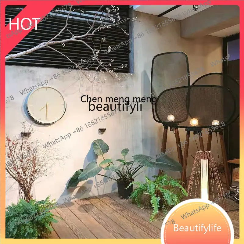 

zq Simple Modern Living Room Screen Ambience Light Nordic Restaurant Chinese Creative Floor Lamp