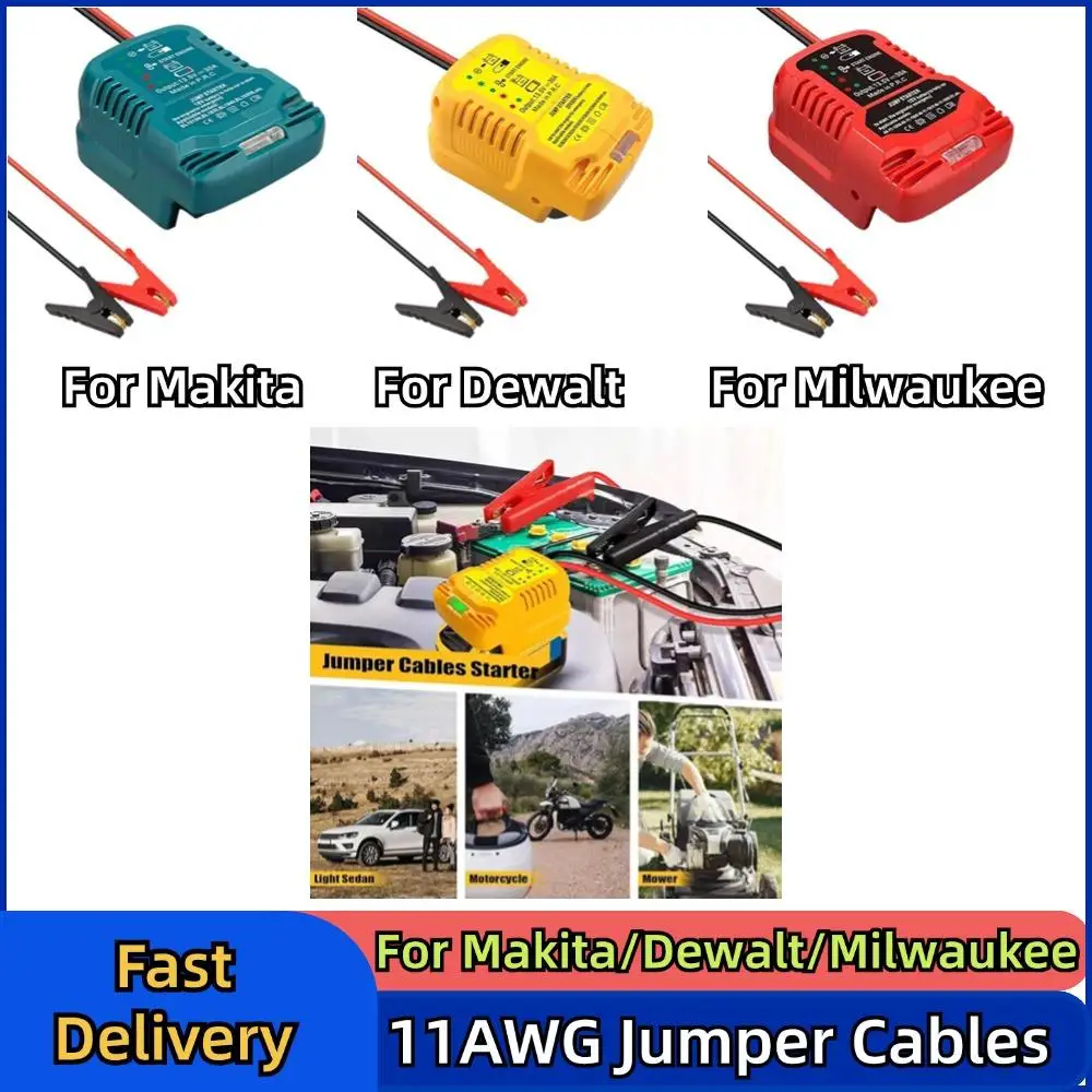 

For Makita Jumper Cables Car Using Tool 18V Li-ion Battery BL1830 BL1840 BL1850 Jump Starting Adapter