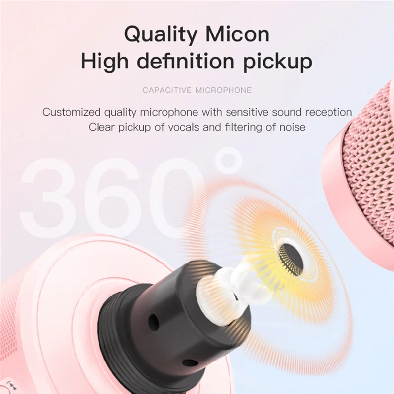 

Portable Handheld Mic Speaker Machine Ktv Player For Kids Portable Mic Machine For Home Partying Gifts For All Smartphones B