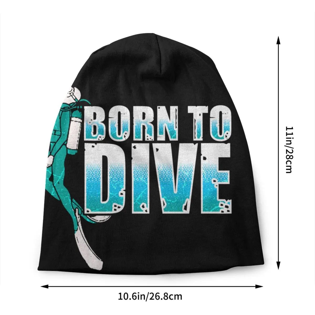 Dive Diver Scuba Diving Rescue Diver Skullies Beanies Caps Winter Warm Knitted Hat Women Men Fashion Bonnet Hats Outdoor Ski Cap