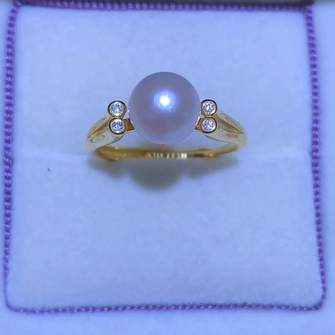 

Регулируемое кольцо из стерлингового серебра S925, фурнитура, крепления, аксессуары, детали, фитинги для жемчуга 8-9 мм, 5 шт./лот