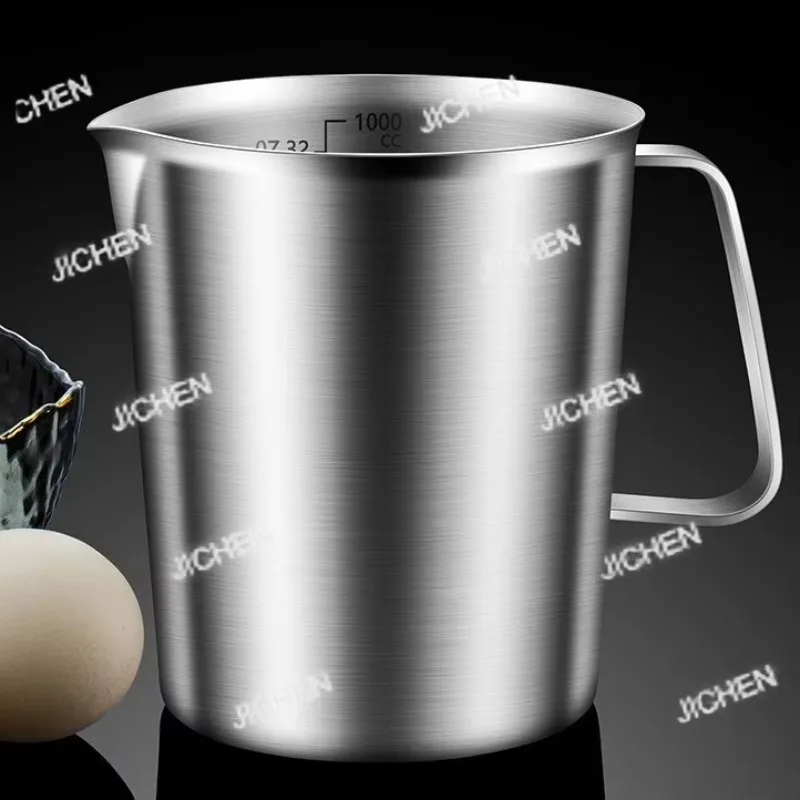 

Коммерческая мерная чашка для латте с мерной шкалой, из нержавеющей стали 304, большой емкости, для выпечки, кухни, кафе и чайных магазинов