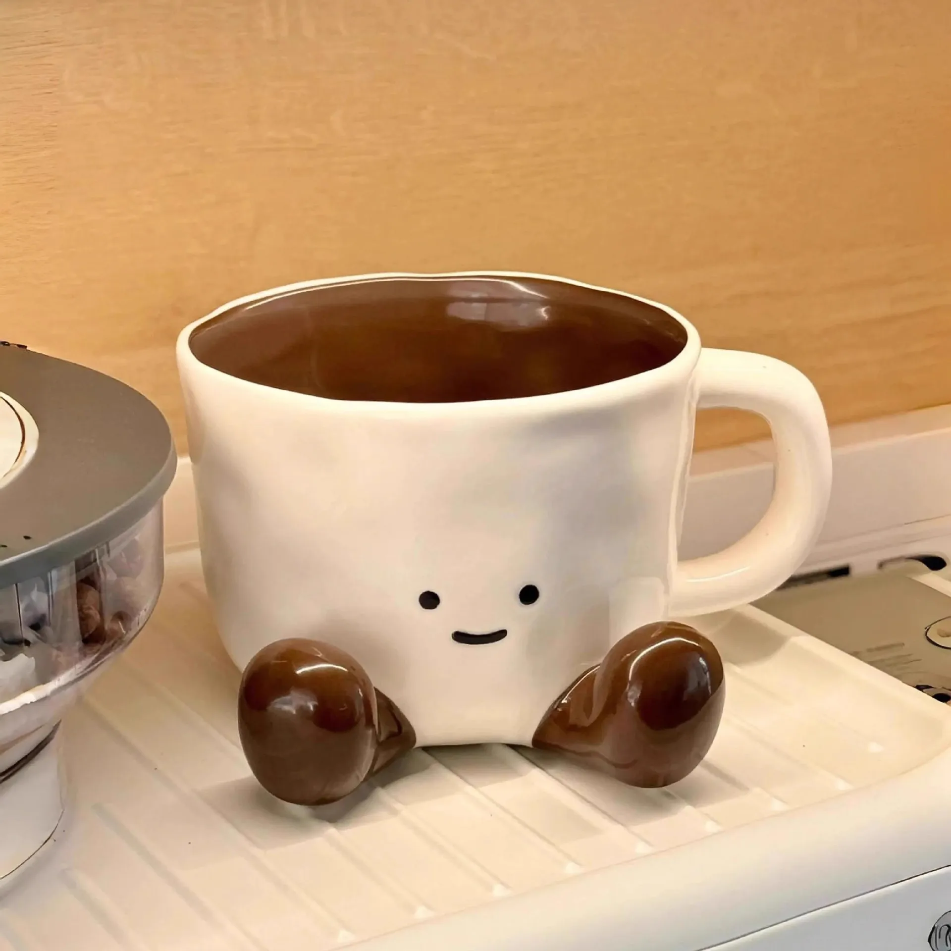 Creative Cartoon Ceramic Mug Creative Coffee Milk Tea Water Cup Cute Children Breakfast Cup Household Drinkware view 3