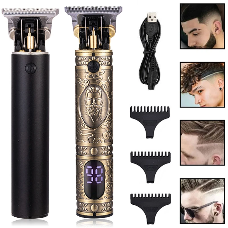 

T9 Cordless Electric Hairber Shaver Hair Trimer Home Appliances Travel Barber Razors Shaving Machine for Men Trimmer Man
