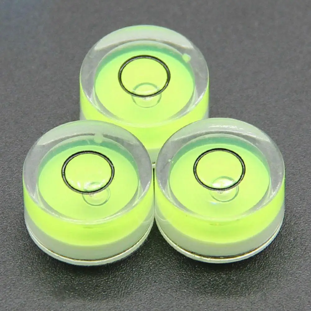 5pcs Mini Bubble Level High Accuracy Round Spirit Level For Photography, Carpentry, And DIY Tool Alignment
