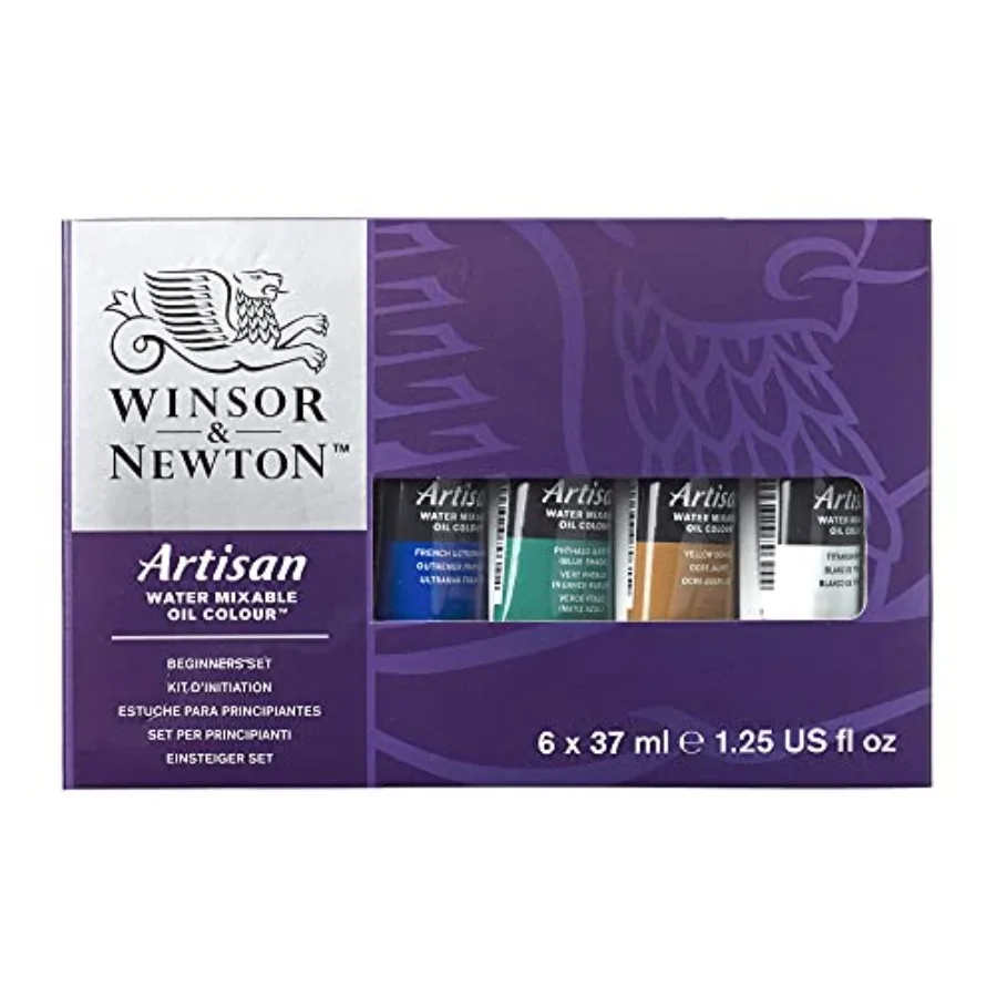 

Artisan Water Mixable Oil Color Paint,,1.25-oz 37ml Tubes, Set of 6