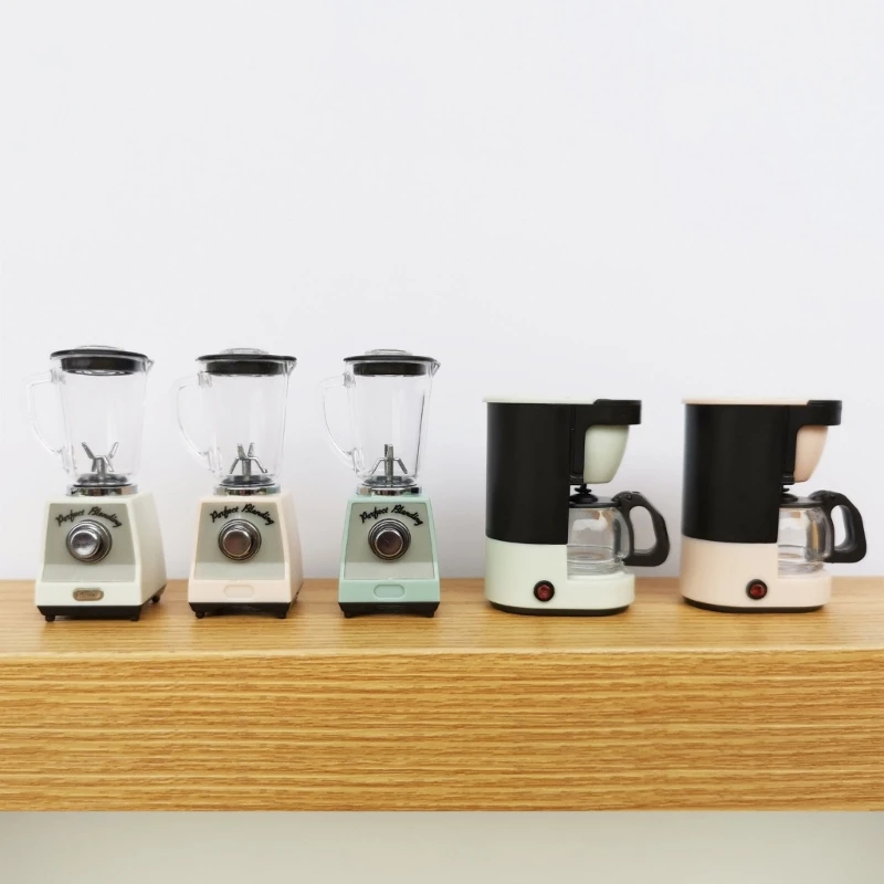 2024 New Mini Juicer Simulation Coffee Machine Modern Kitchen Toy  House Furnishing Simulation Dollhouse Kitchen Appliance