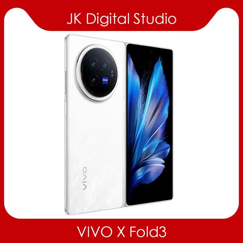 الأصلي والجديد VIVO X Fold3 Fold 3 5G هاتف محمول 8.03 بوصة AMOLED شاشة مطوية Snapdragon8 Gen2 50MP CMOS 5345Mah 80 واط شحن فائق