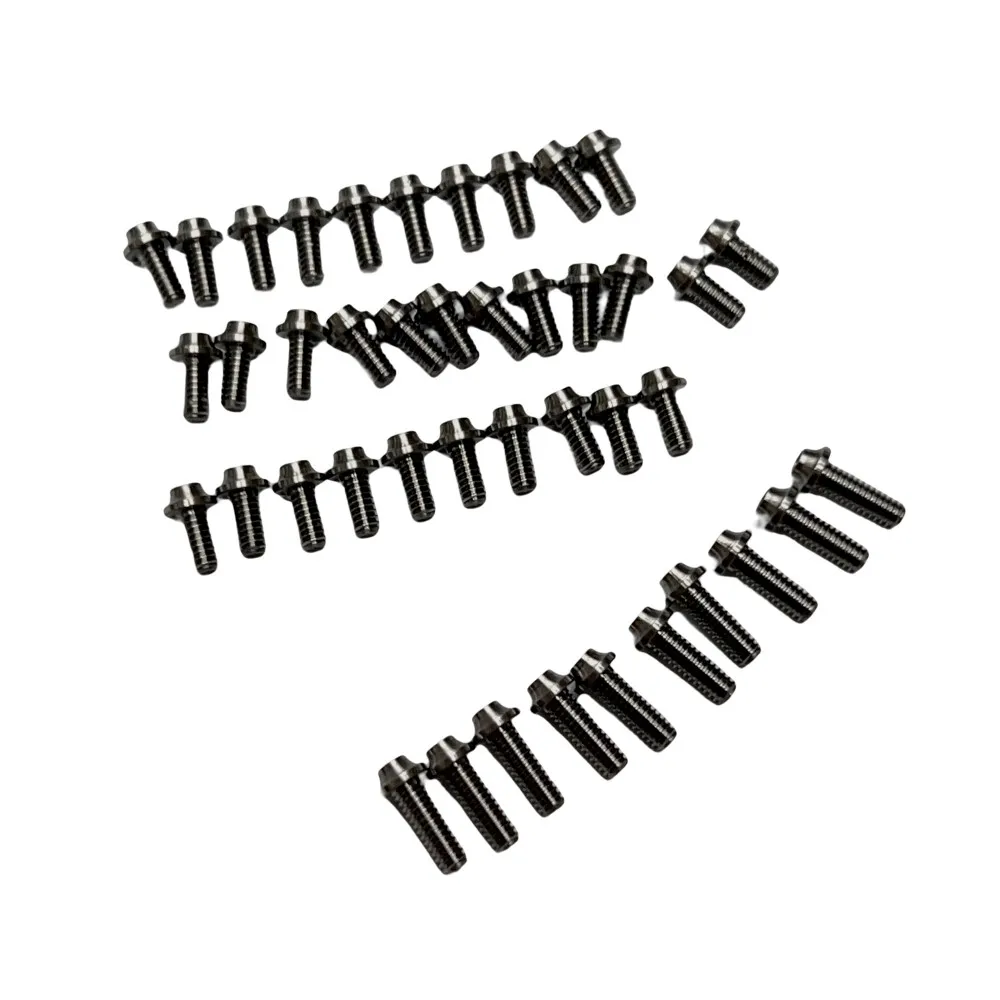 GT55RACING TC4 TITANIUM M2 HIGH PRECISION UFO HEAD SOCKET SCREW 42PCS FOR MA RACING 1/24 CHASSIS MA-OPTS08