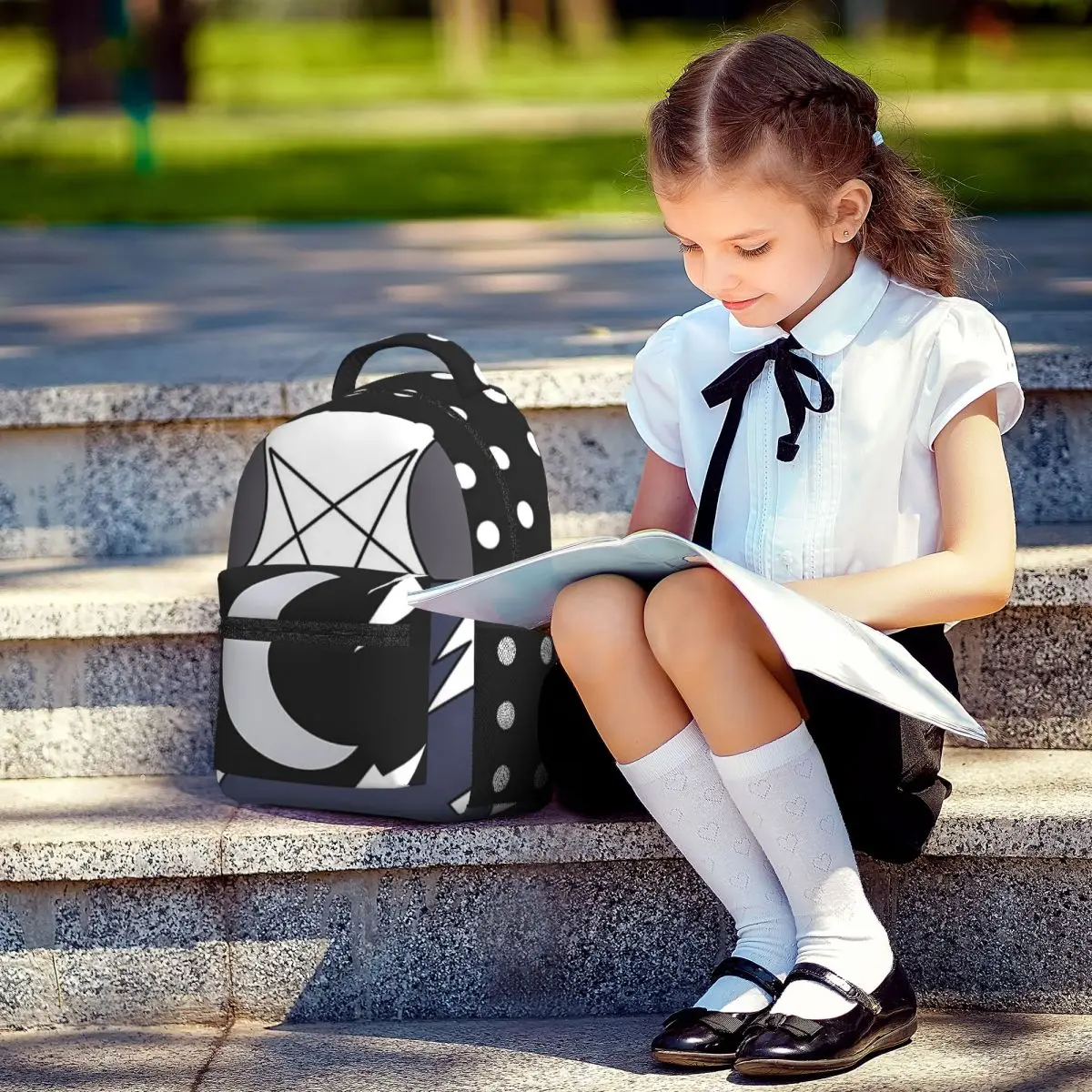 Loona-mochila escolar informal ligera para la escuela, compras al aire libre, oficina, 17in